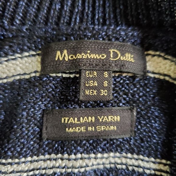 Massimo dutti blue striped sweater - Picture 2 of 4